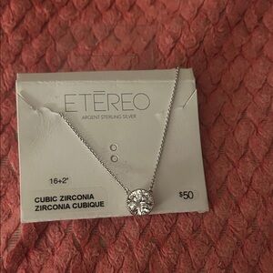 Silver Cubic Zirconia Necklace